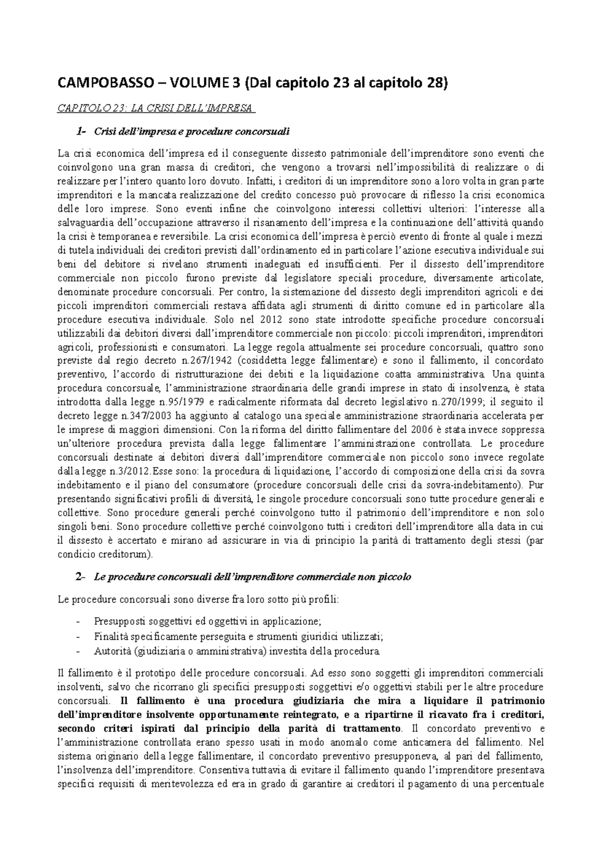 Diritto Commerciale Volume 3 Campobasso - CAMPOBASSO – VOLUME 3 (Dal ...