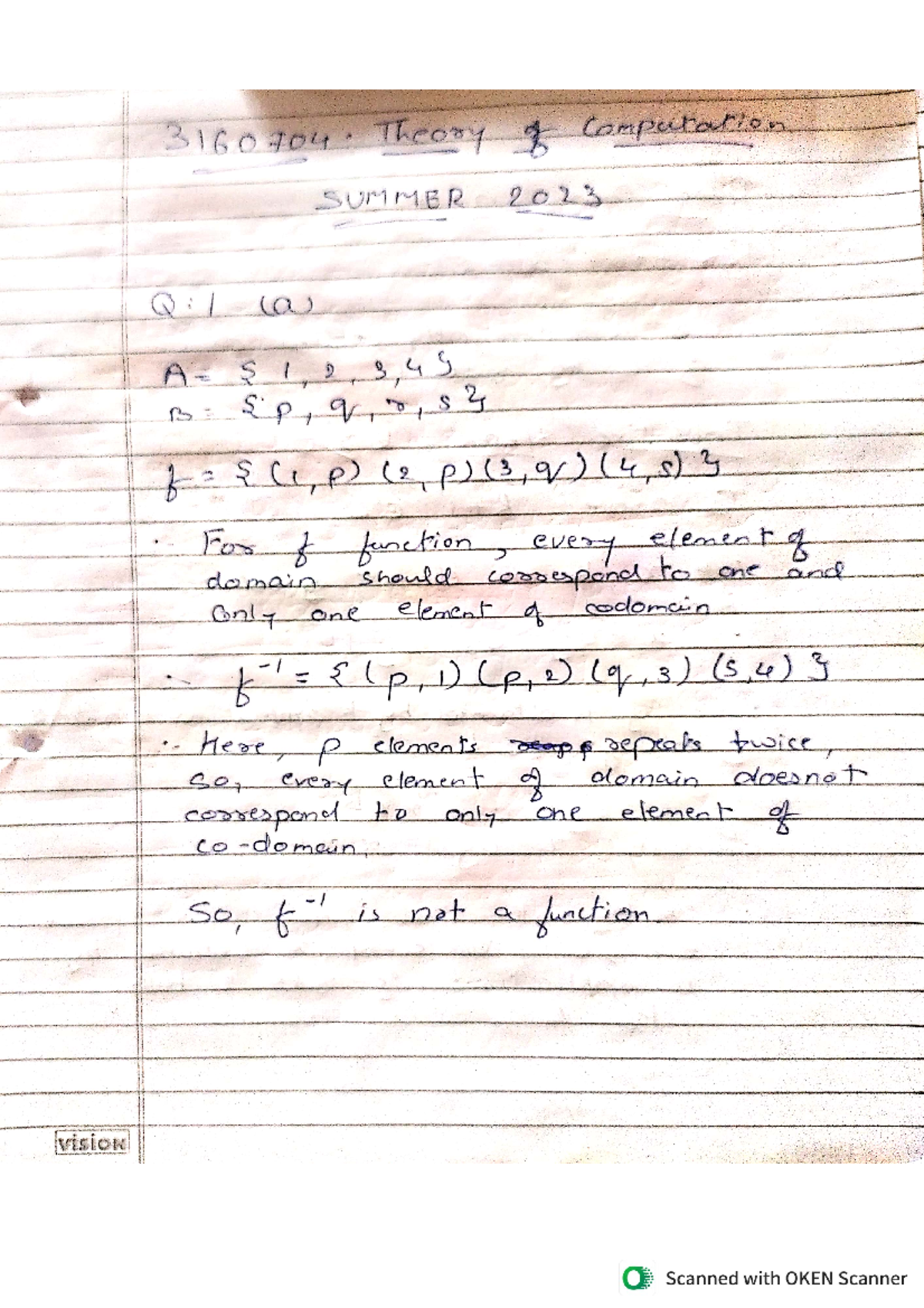 TOC Paper Parth - Theory of computation - Studocu