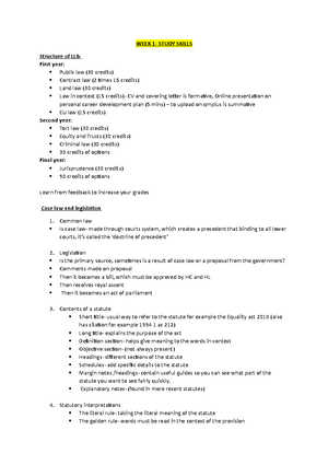 Understanding the law - notes on legal foundation to understand British ...