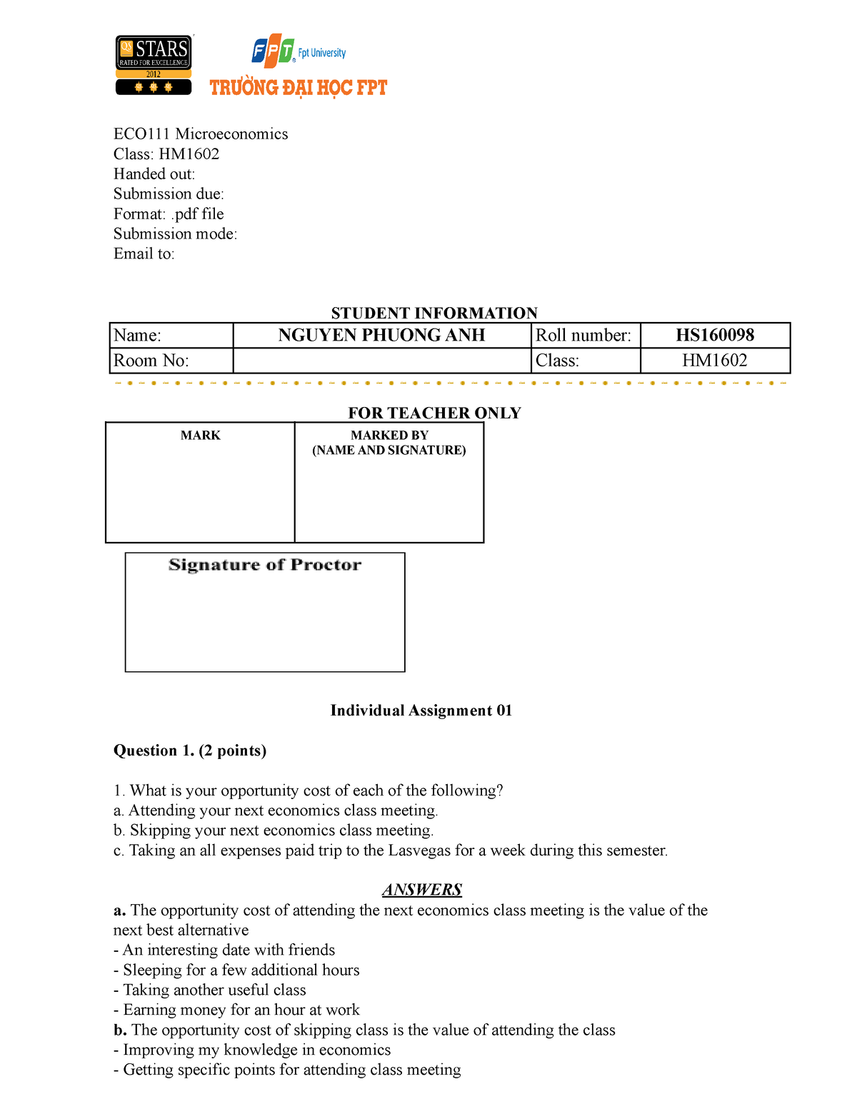 ECO111 Test-01 Individual-Assignment-01- Nguyễn Phương Anh - ECO111 ...