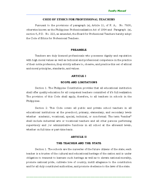 Code Of Ethics For Professional Teachers Studocu Code Of Ethics For Professional Teachers Studocu
