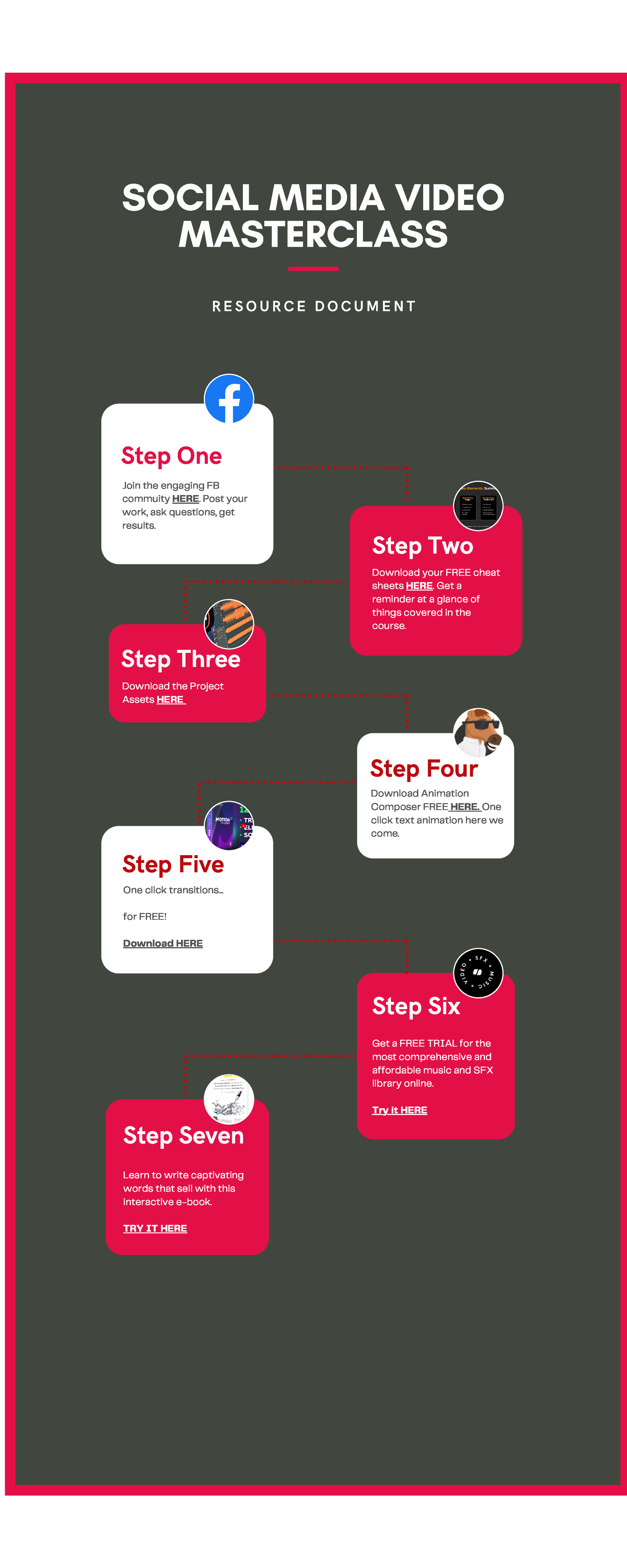 Social+ Media+ Video+ Masterclass - Step Five One click transitions ...