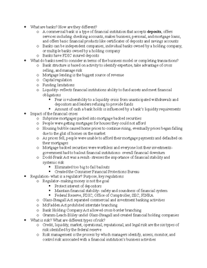 Banking Report - Grade: A - 2/2/2018 FIN 3315 Professor Meiselas ...