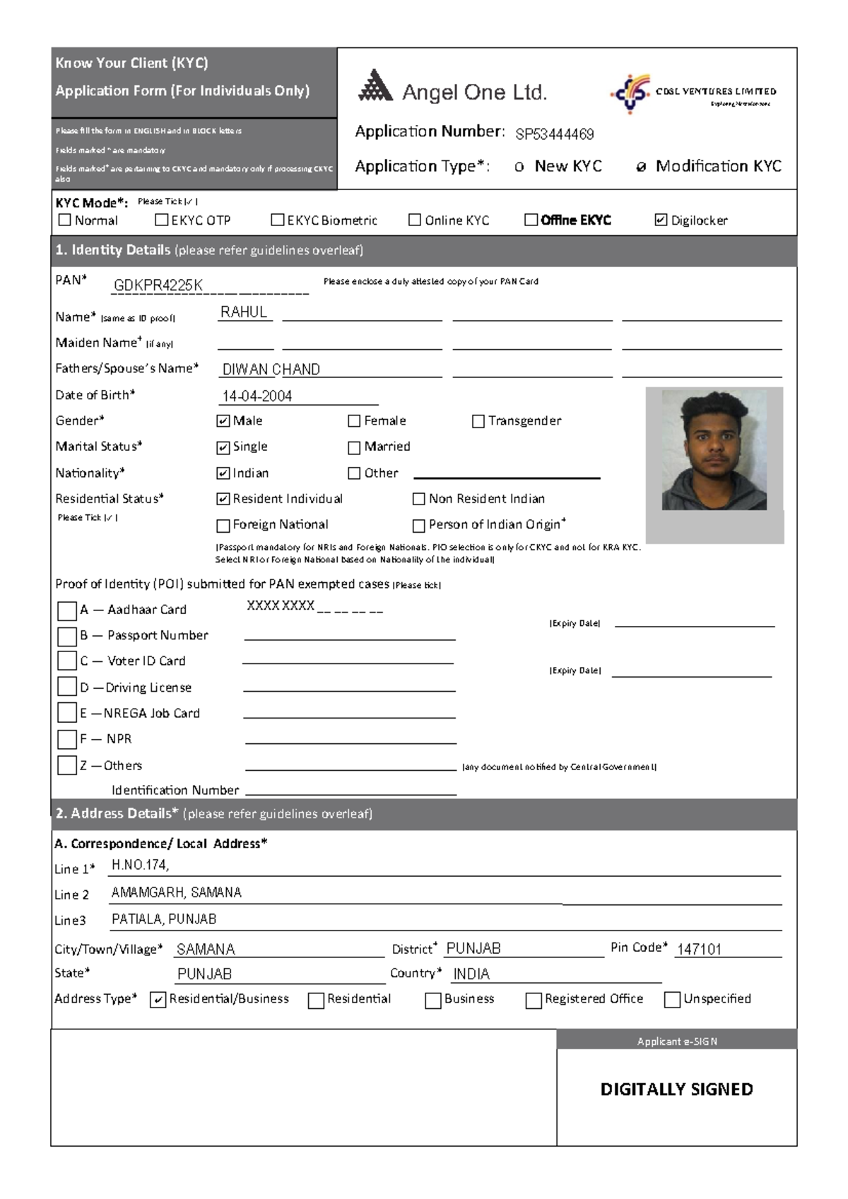 Kyc - Know Your Client (KYC) Applicaon Form (For Individuals Only ...