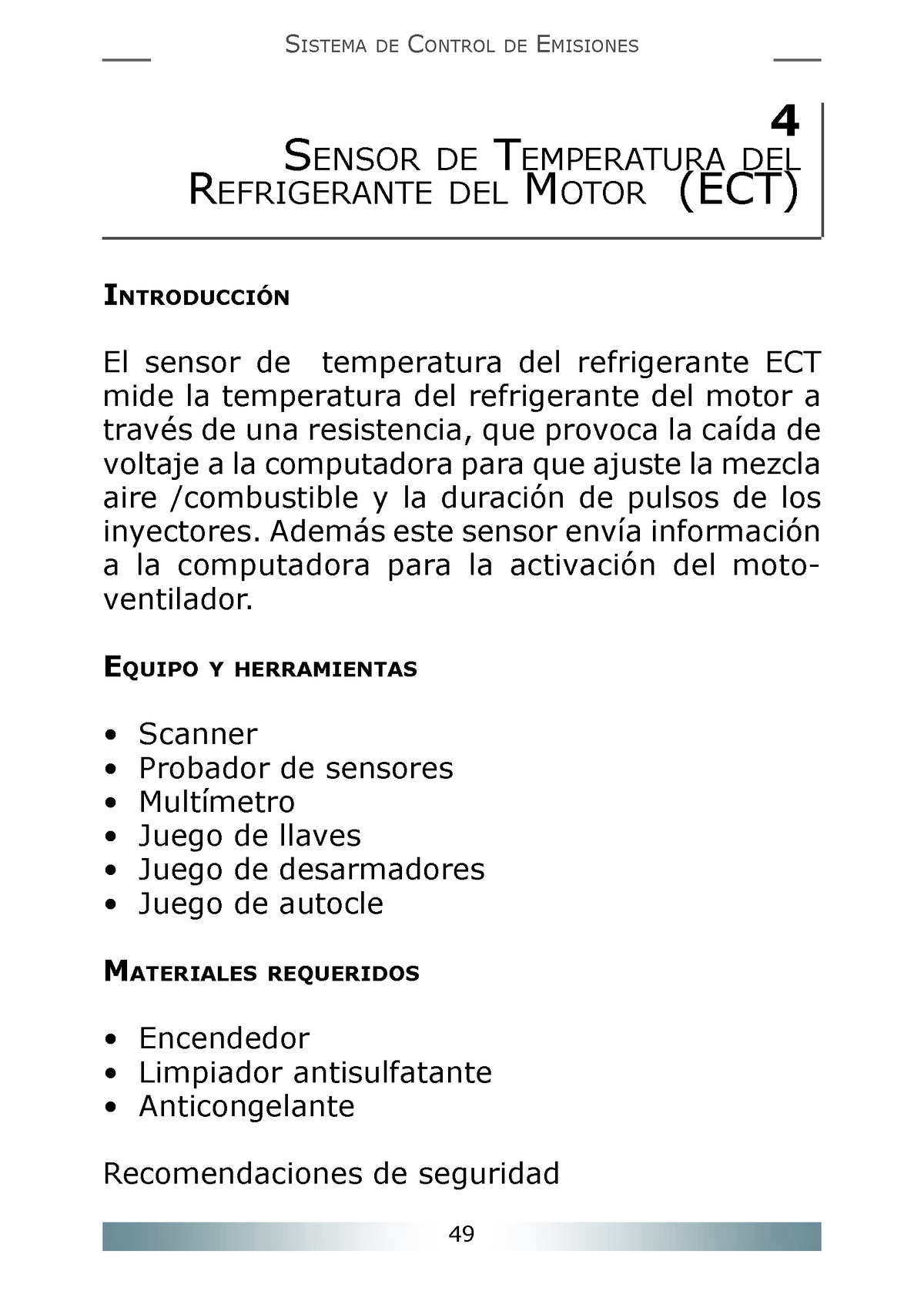 Sensor de temperatura de motor (ECT)