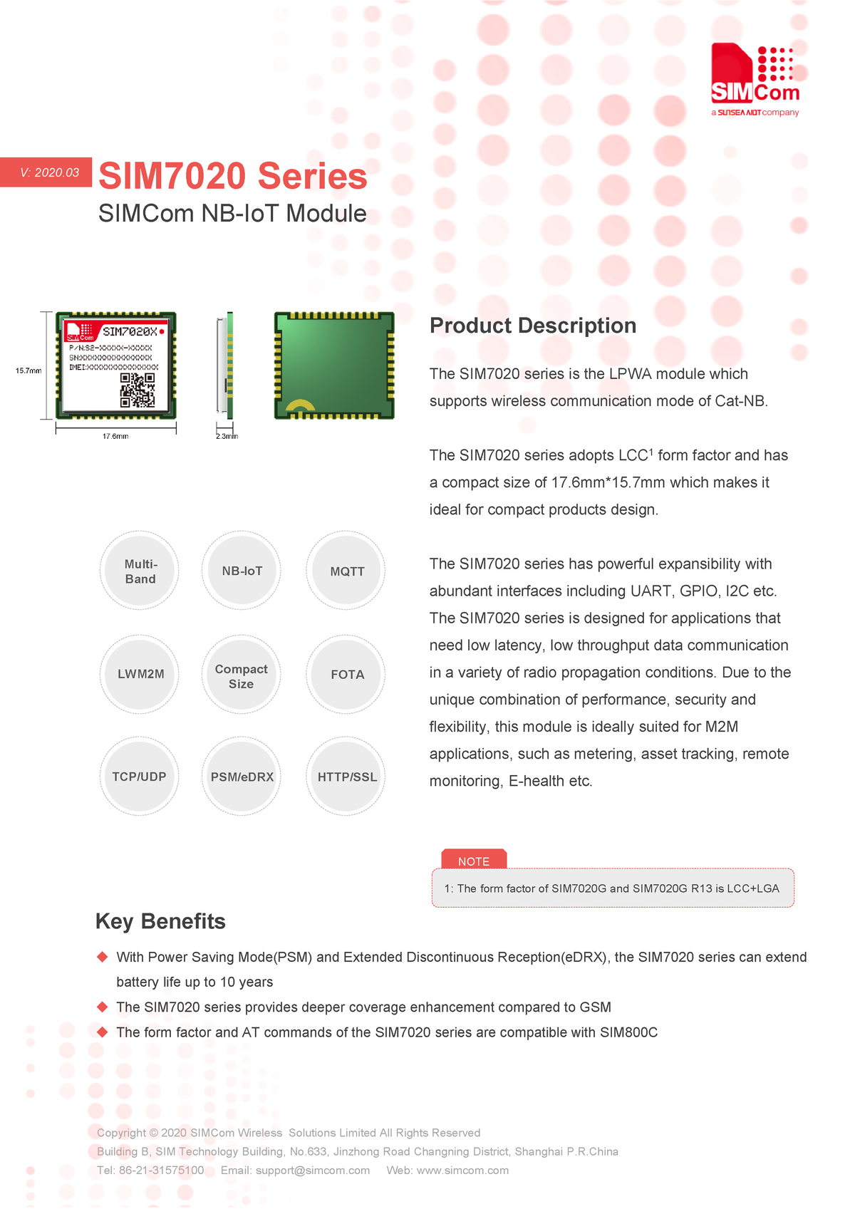 Datasheet 2025 Copyright © 2020 Wireless Solutions Limited