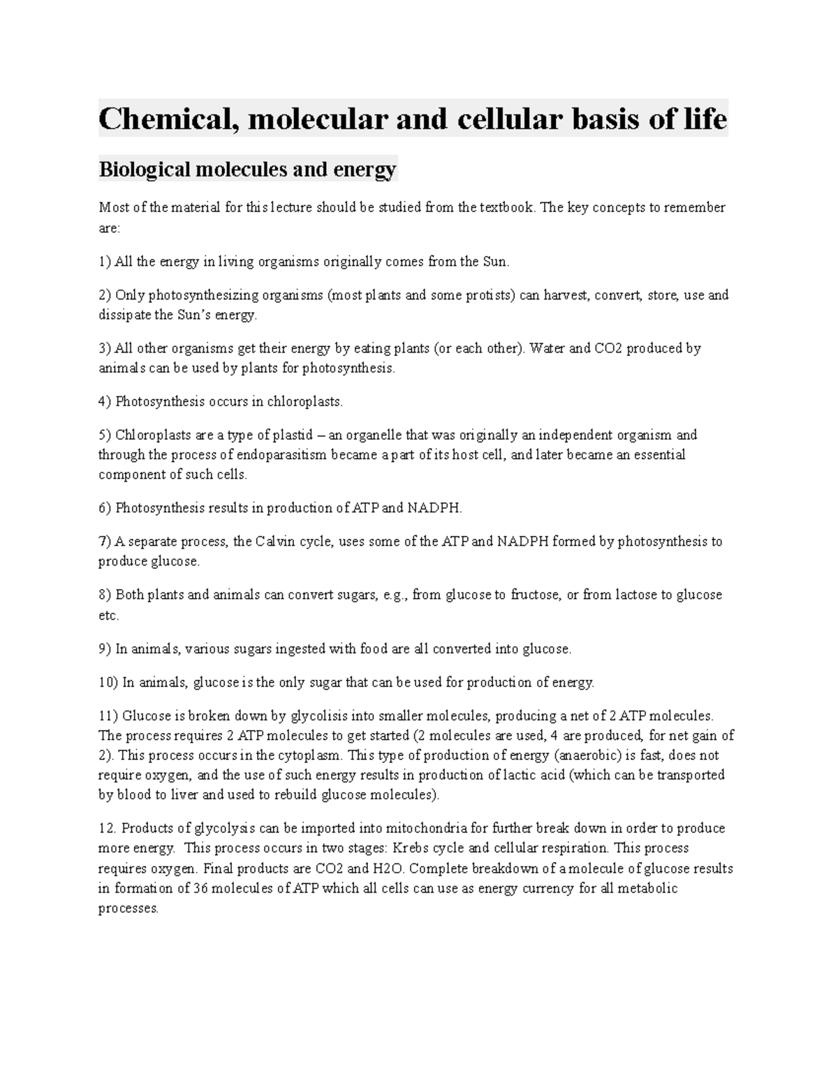 MOLECULAR BASIS FOR LIFE visual data 6