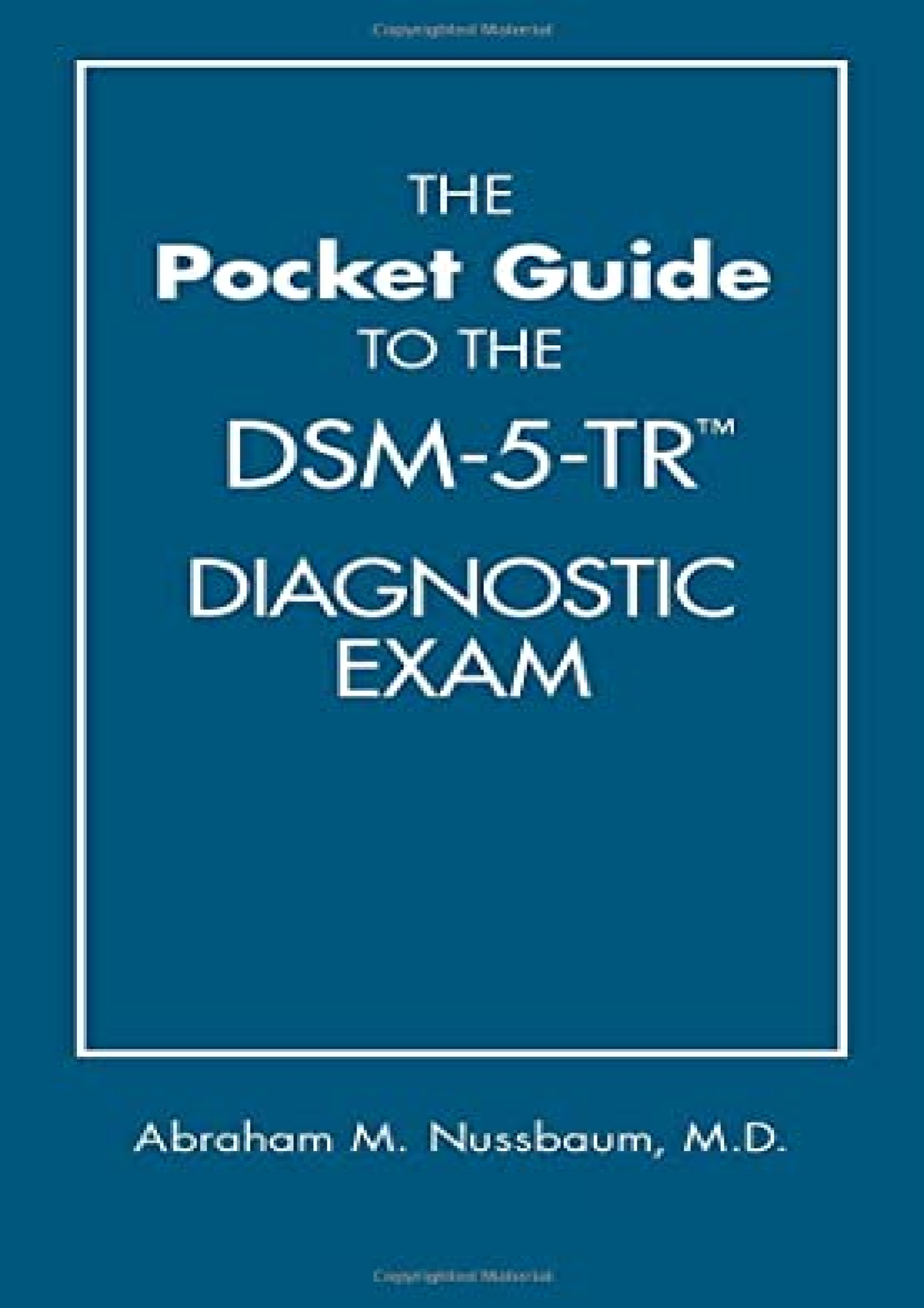 Download Book [PDF] The Pocket Guide To The Dsm-5-tr Diagnostic Exam ...