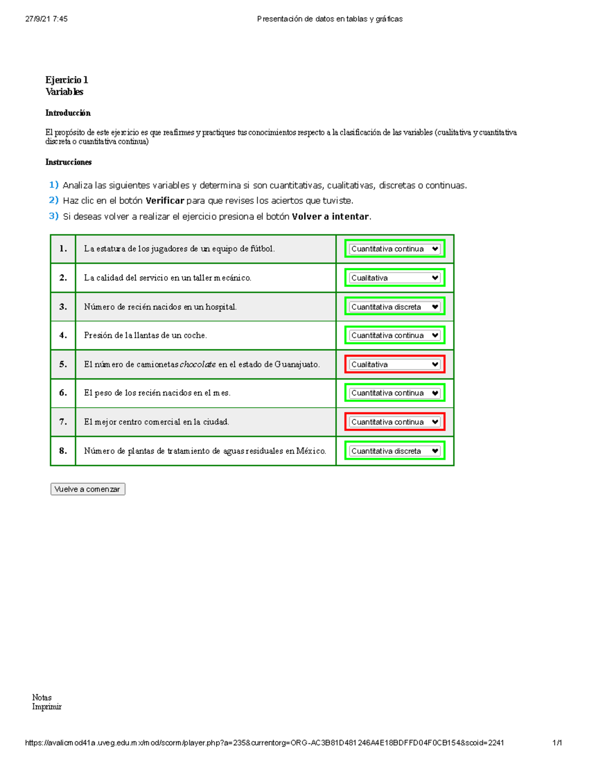 Ejercicio Probabilidad Y Estadistica Cuestionario Obligatorio