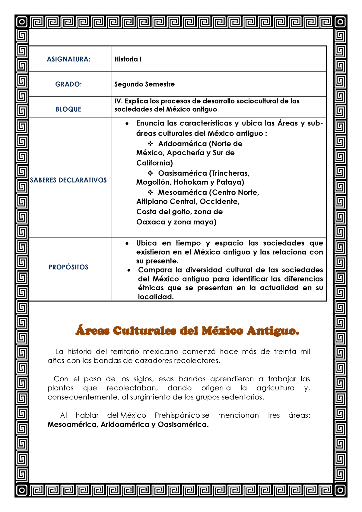 Areas Culturales - ¡reas Culturales Del MÈxico Antiguo. La Historia Del ...