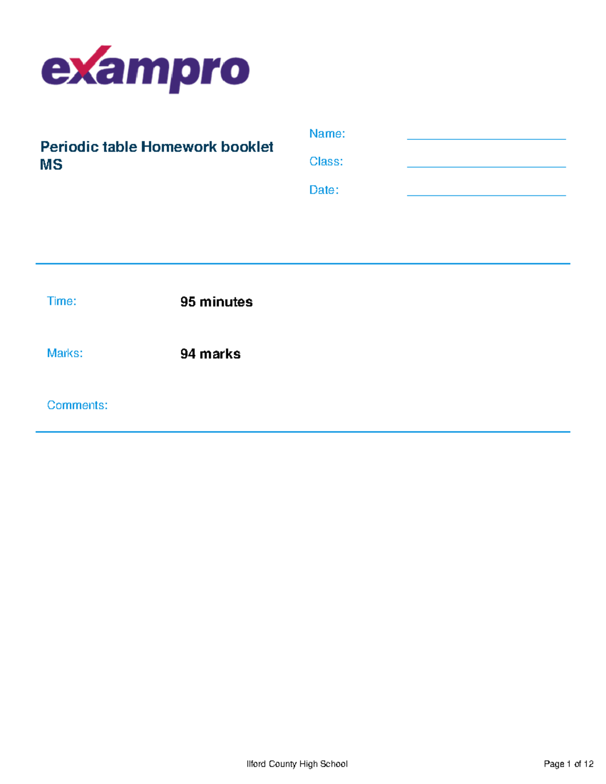C2 MS - GCSE Chemistry material for revision for the respective topic ...
