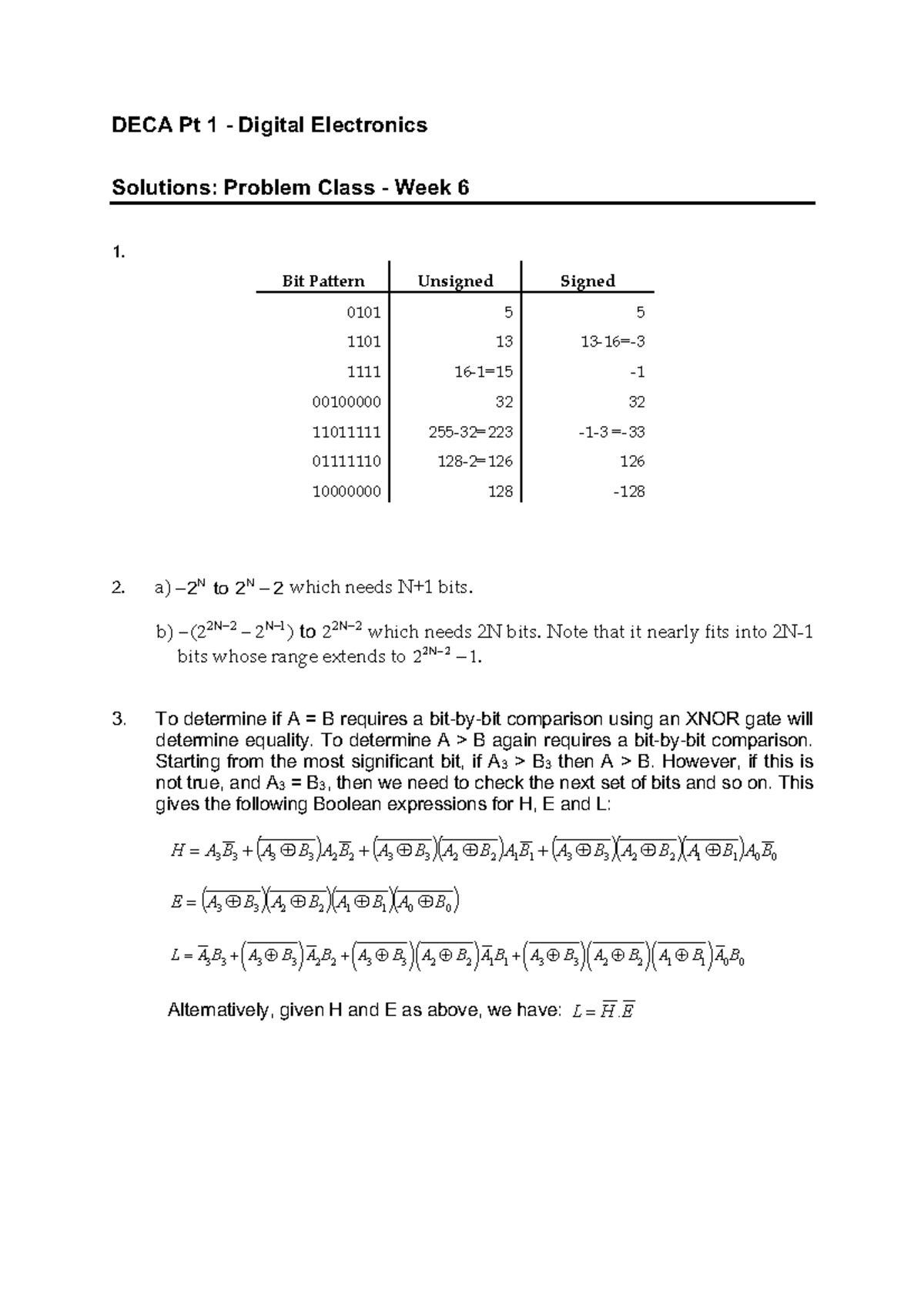 computer architecture assignments