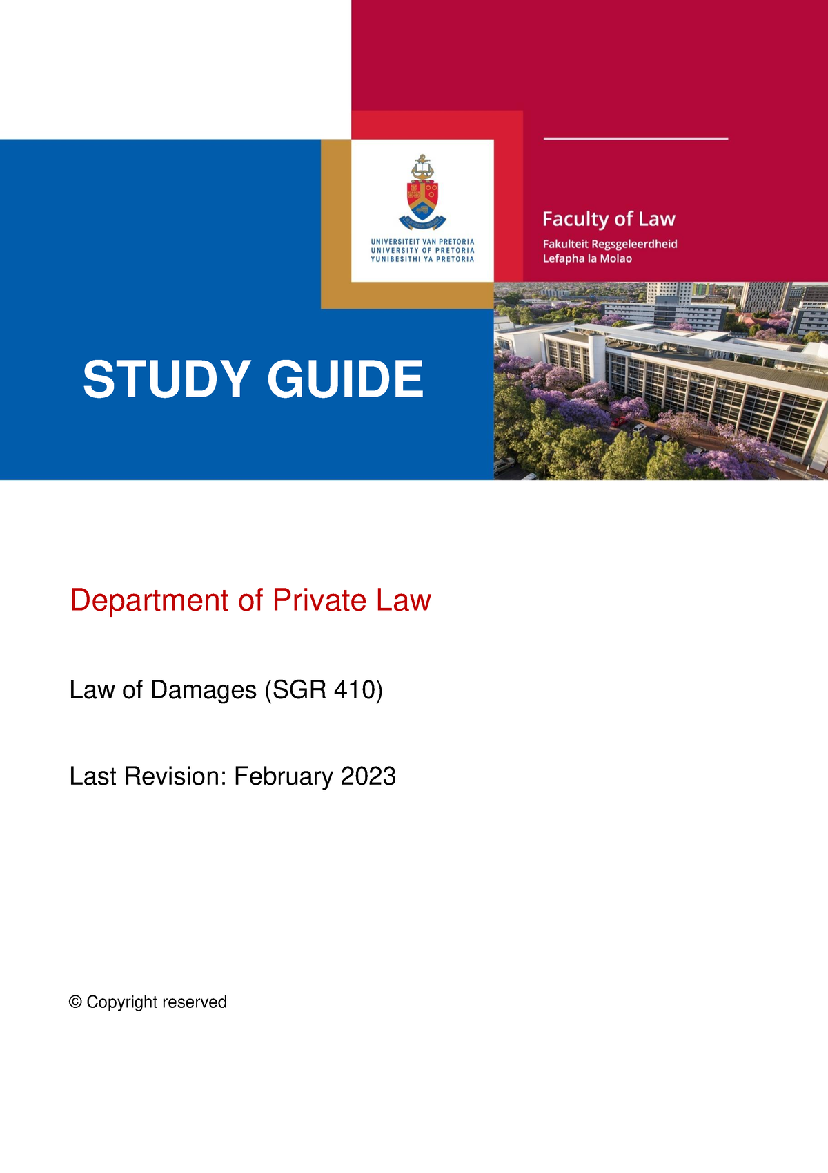 study-guide-2023-department-of-private-law-law-of-damages-sgr-410