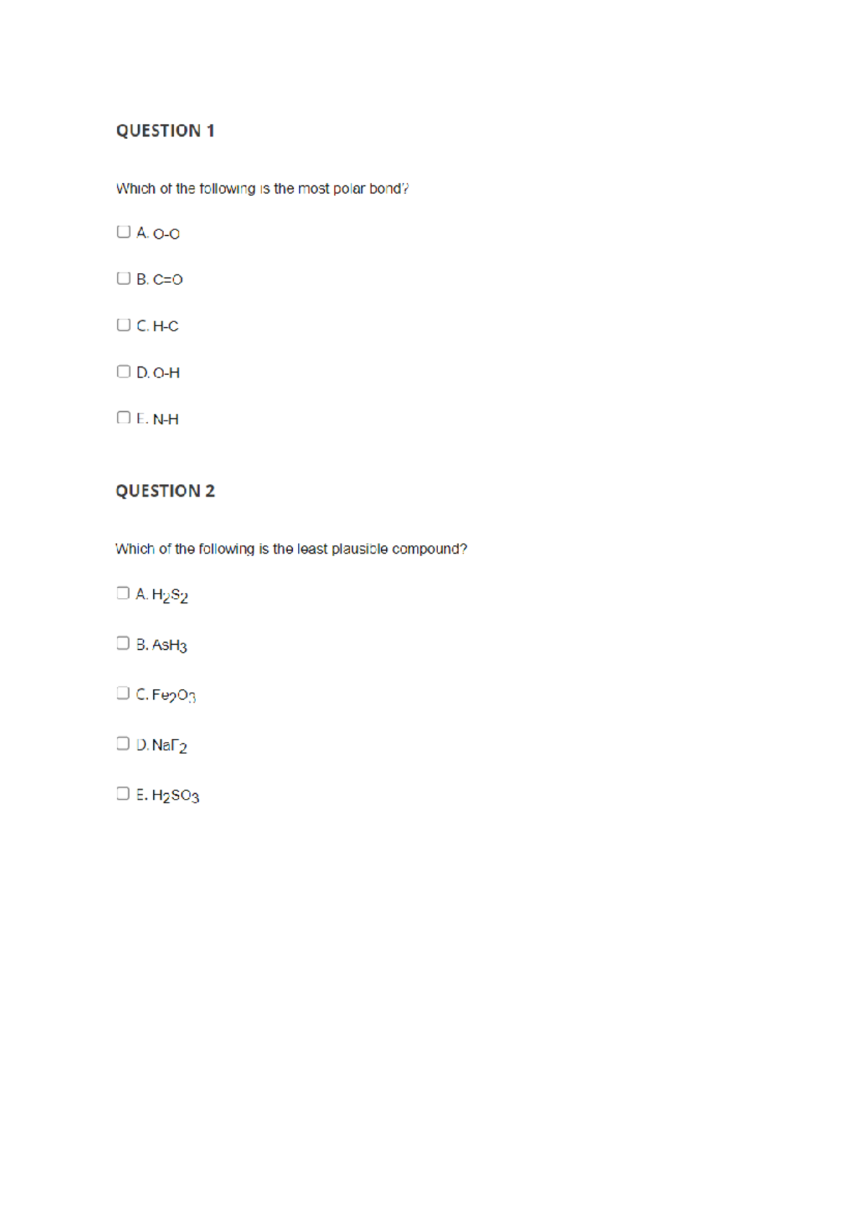 Bonding MCQs - MCQ Questions On This Topic. - LIF40005 - Studocu