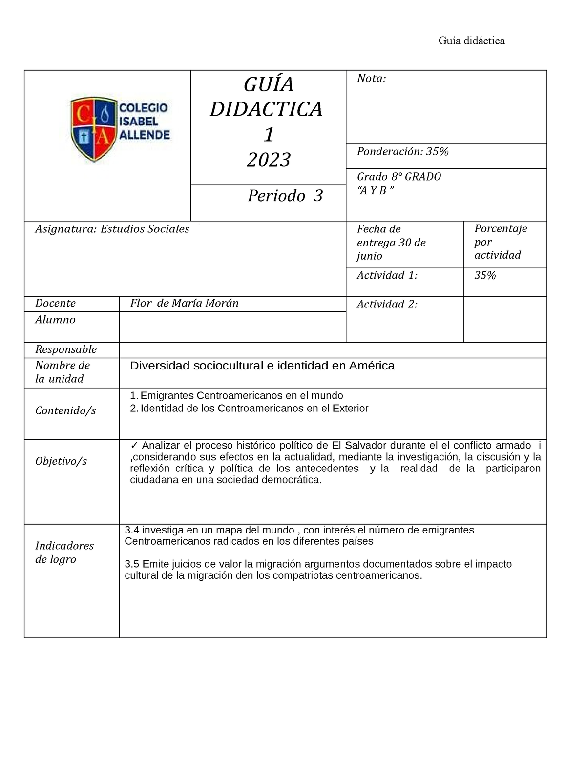 Periodo+3+G1+ Sociales+8°+a+y+b - Guía Didáctica GUÍA DIDACTICA 1 2023 ...