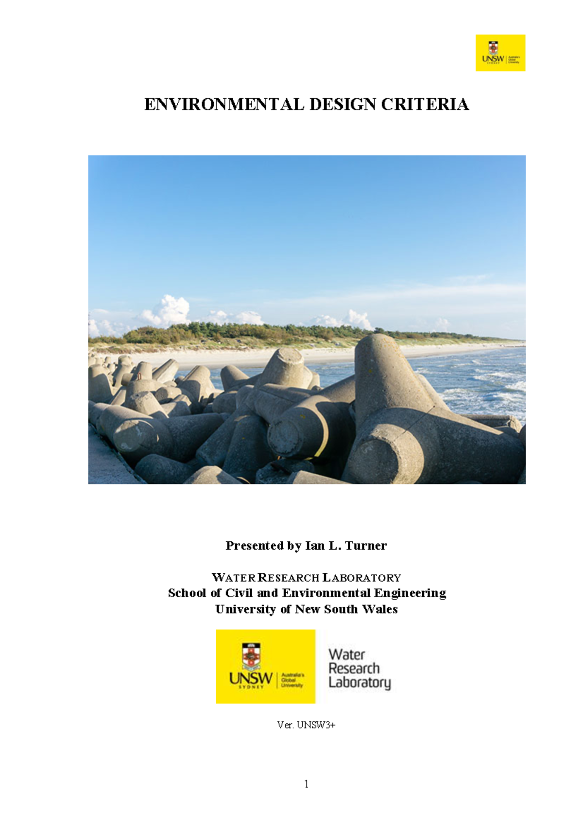 Environmental Design Criteria - ENVIRONMENTAL DESIGN CRITERIA Presented ...