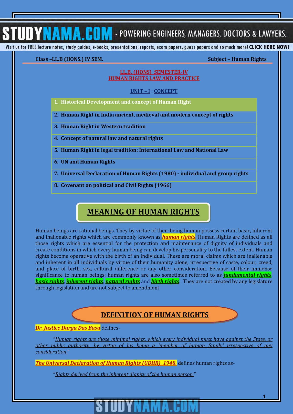 human rights law dissertation