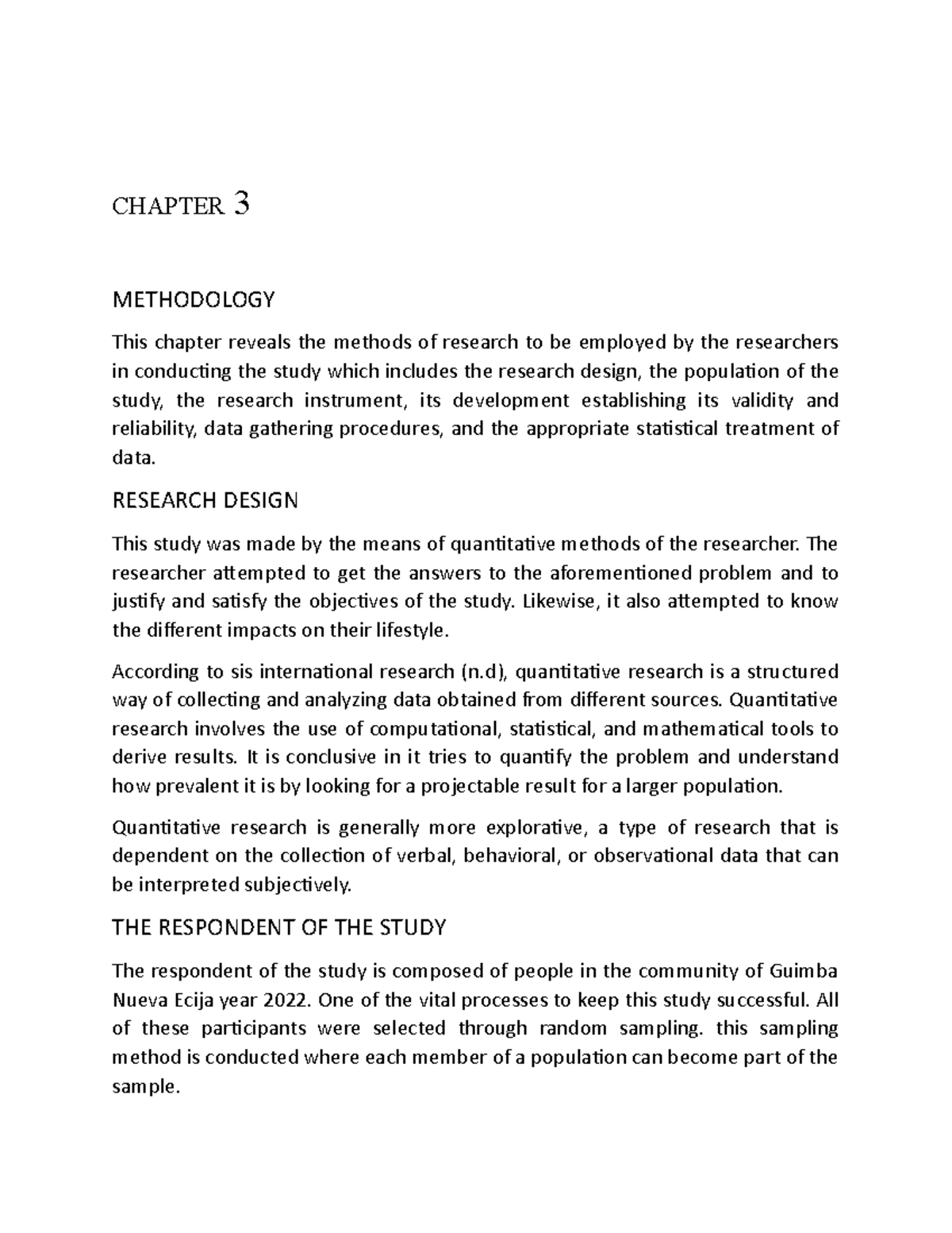 chapter 3 research methodology about distance learning