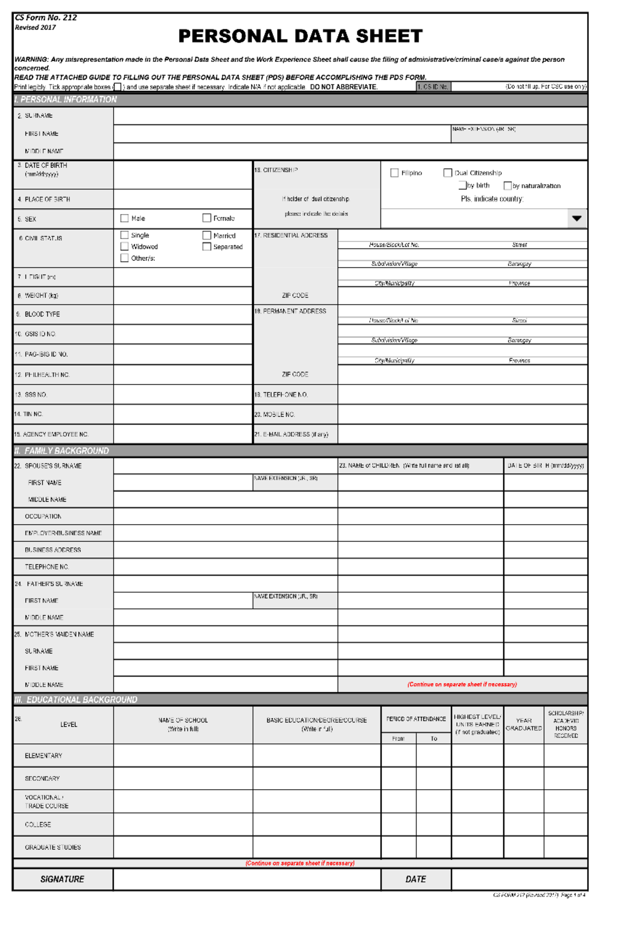 CSC FORM%5b1%5d - Reviewer - 27. NUMBER Date of Validity e indicated in ...