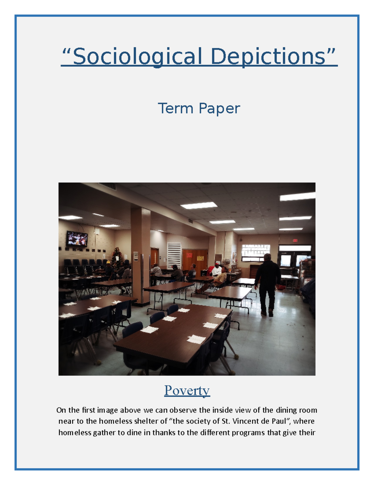 social problem term paper