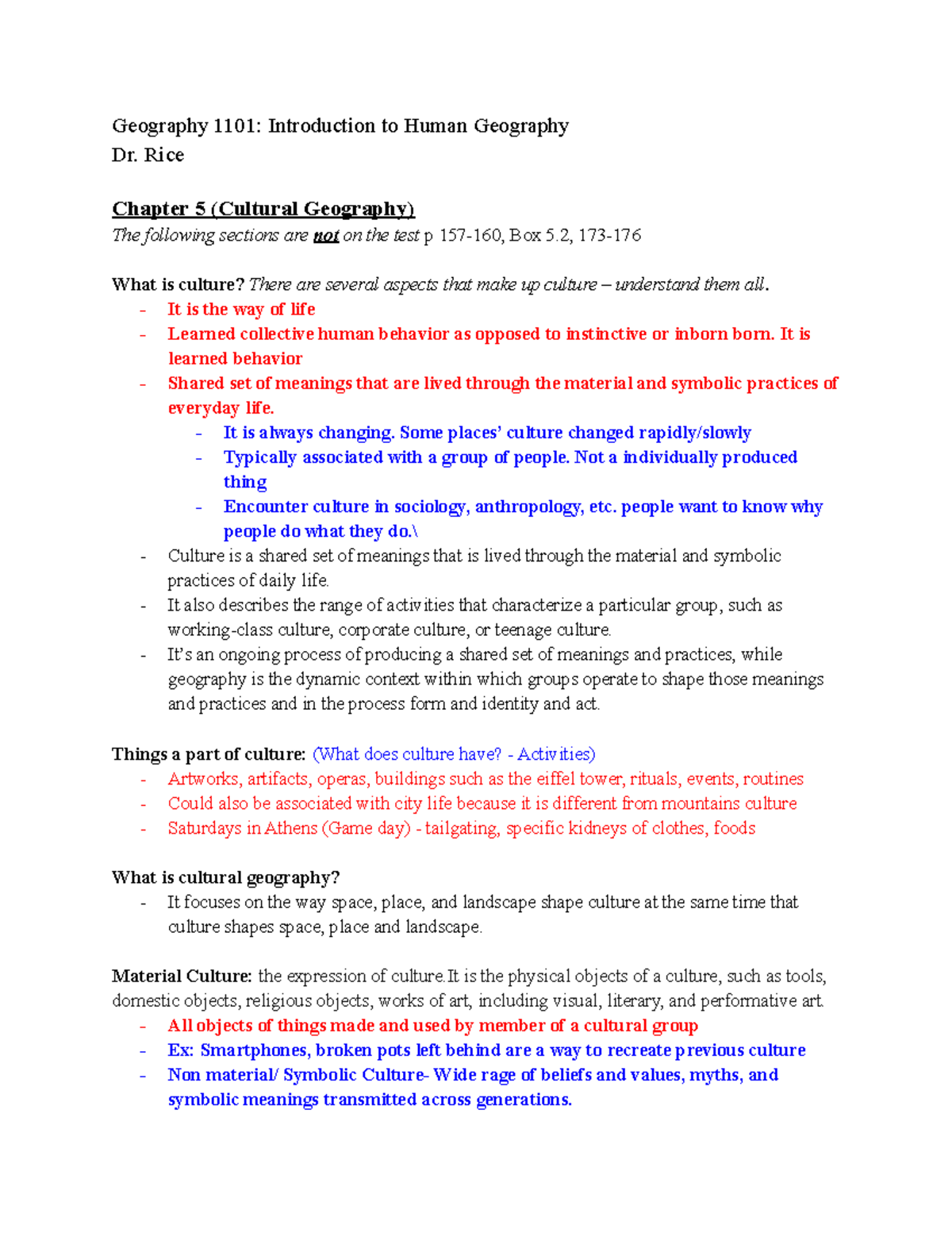 Exam 3 Human Geography - Exam 3 Notes - Geography 1101: Introduction To ...