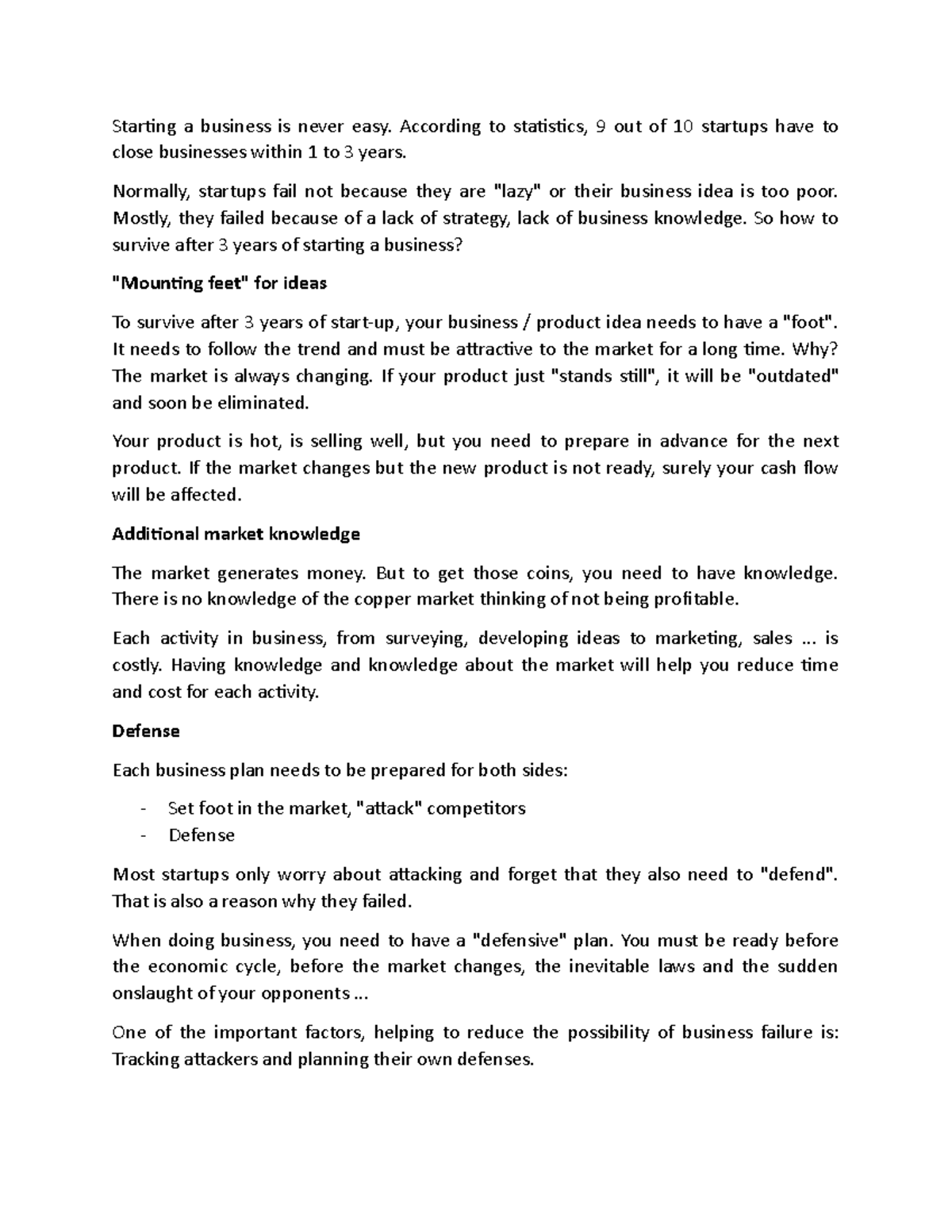 How to survive after 3 years of starting a business - Starting a ...