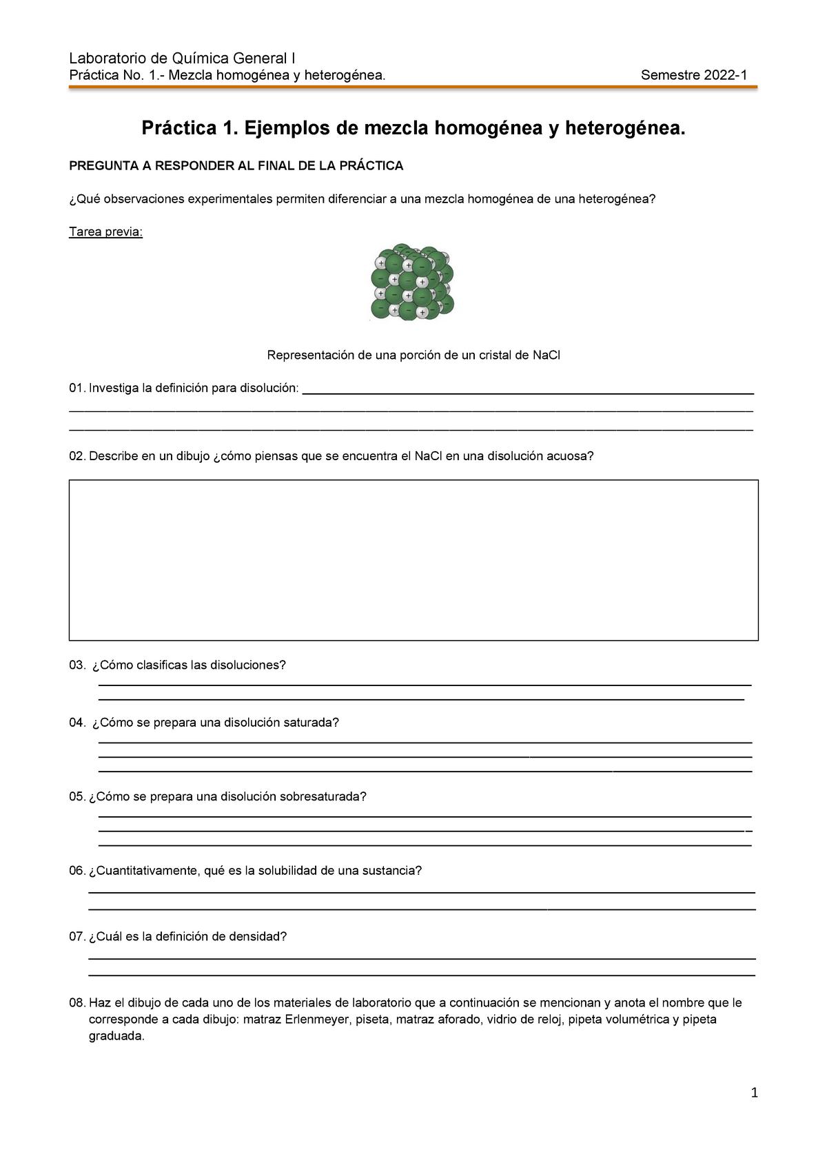 Práctica 1. Ejemplos De Mezcla Homogénea Y Heterogénea. - Práctica No ...