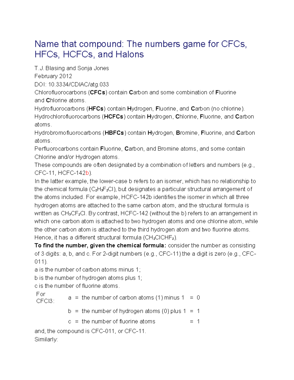 Bt3 - Cách đọc Tên Cfcs - Ddddd - Name That Compound: The Numbers Game 