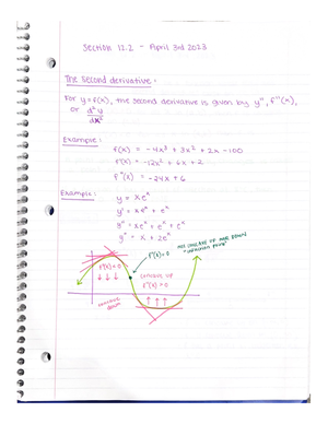 Section 12.6 notes - MATH 10283 - Studocu