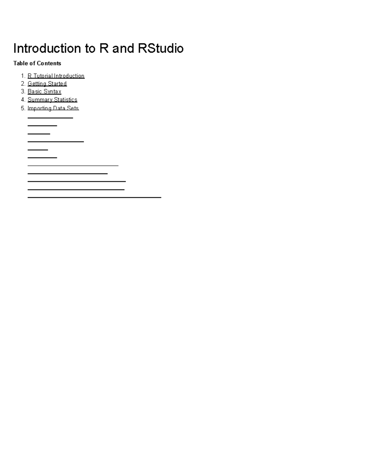 Introduction to R and RStudio for S230 - Introduction to R and RStudio ...