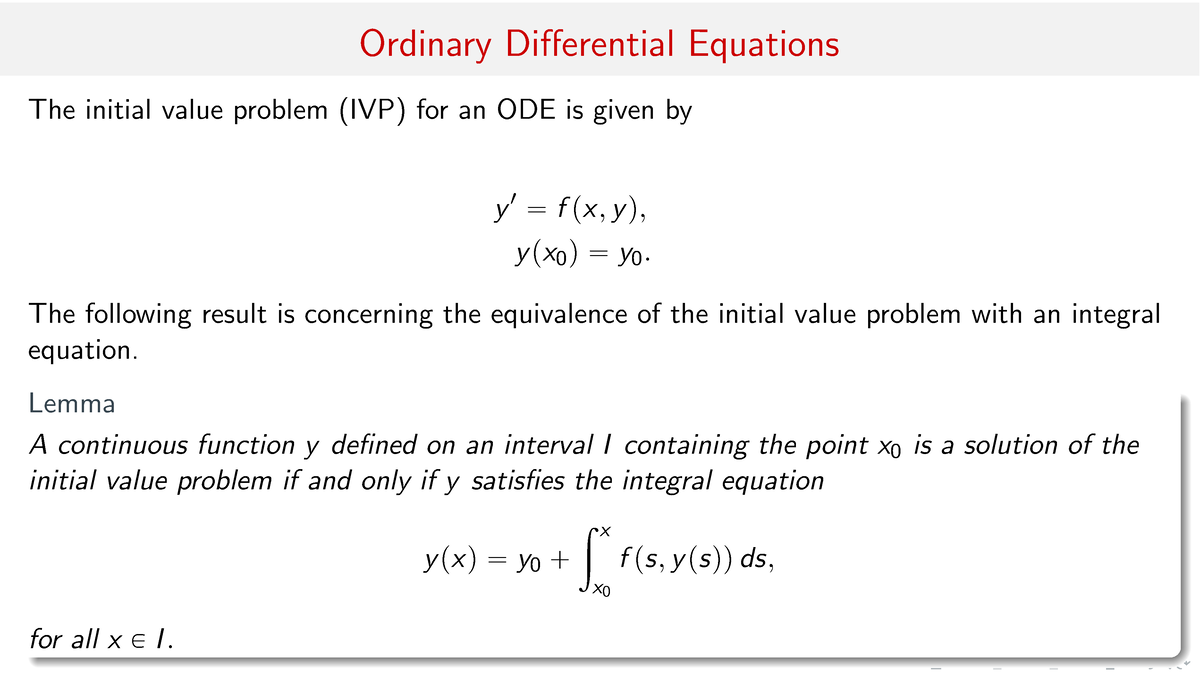 Lecture 2 - It Is A Good Lecrure Notes For Everyone - Ordinary Di↵ ...