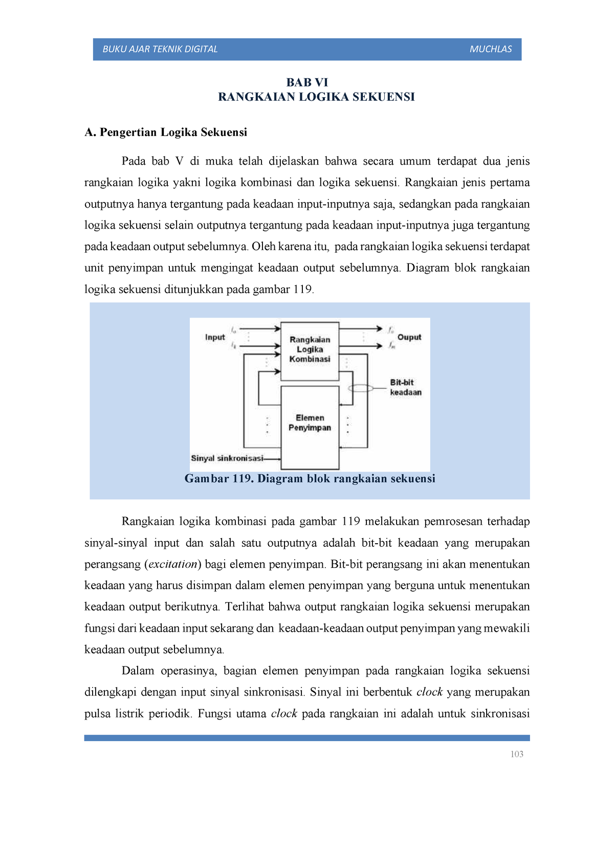 Materi Teknik Digital BAB 6 Rangkaian Logika Sekuensi - BAB VI ...