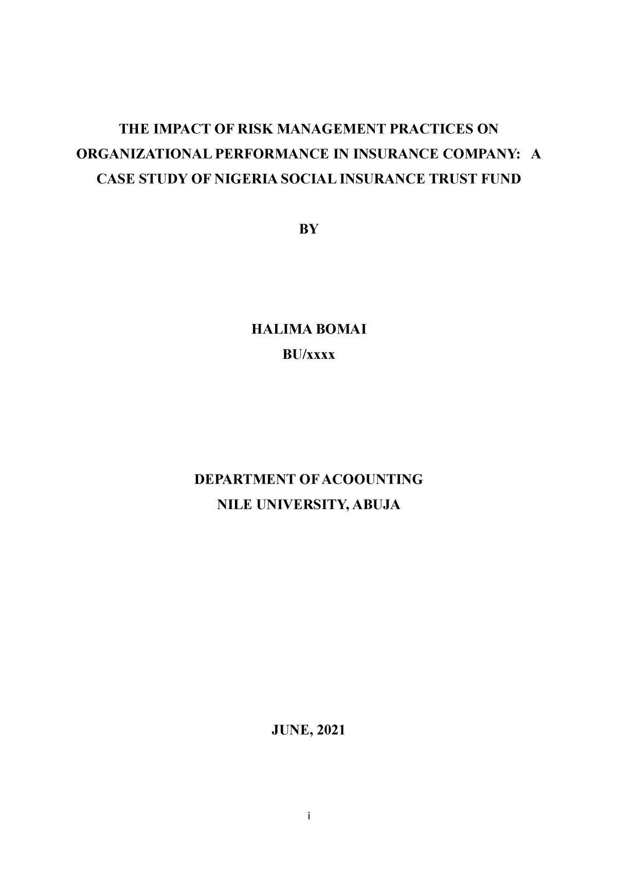 project risk management dissertation thesis