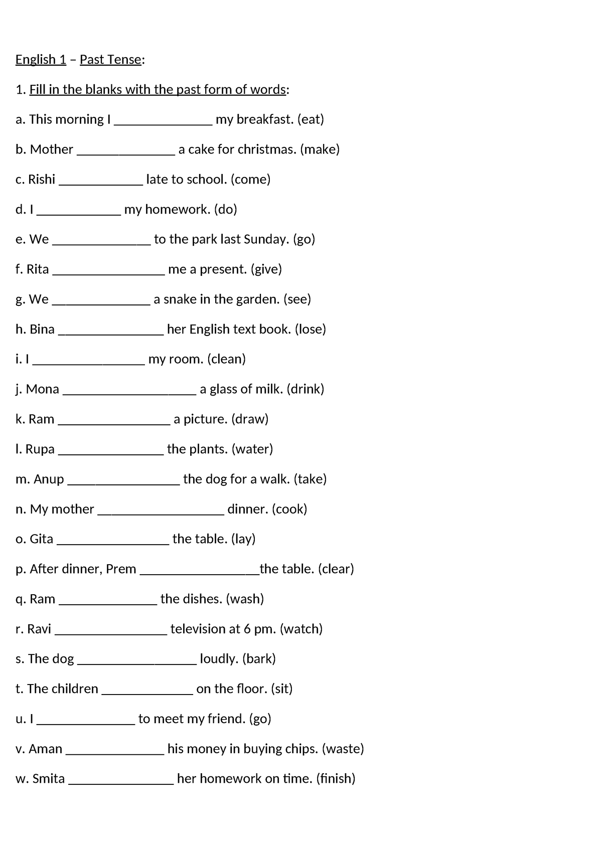 past-tense-english-1-past-tense-fill-in-the-blanks-with-the-past