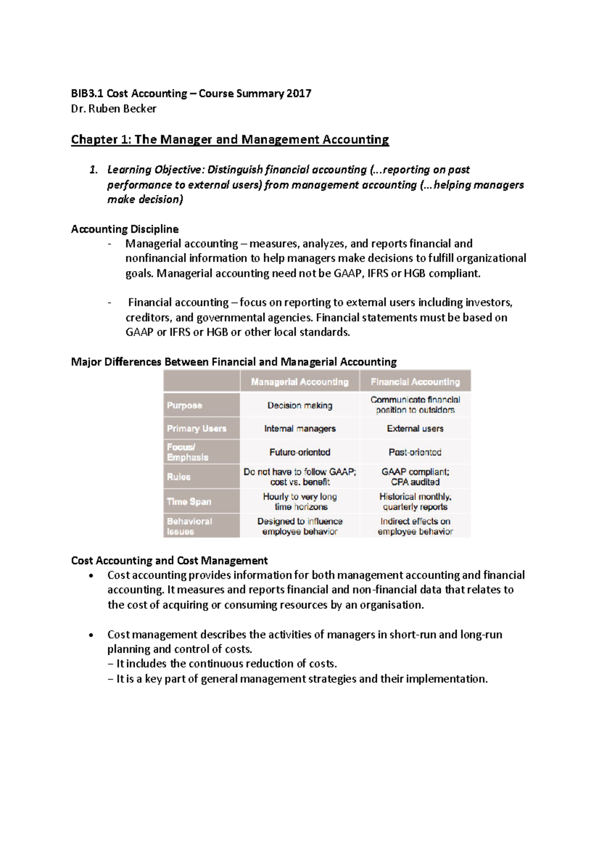 Cost Accounting Summary - Warning: TT: undefined function: 32 Warning ...