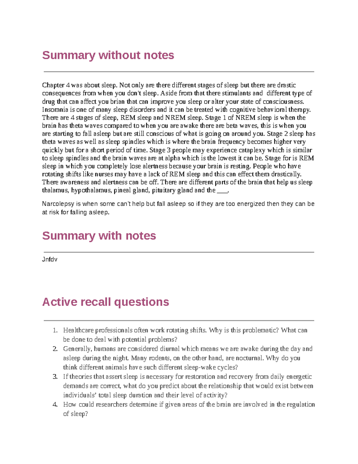 Chapter 4 - Google Docs - From Openstax Psych Textbook. Full Condensed ...