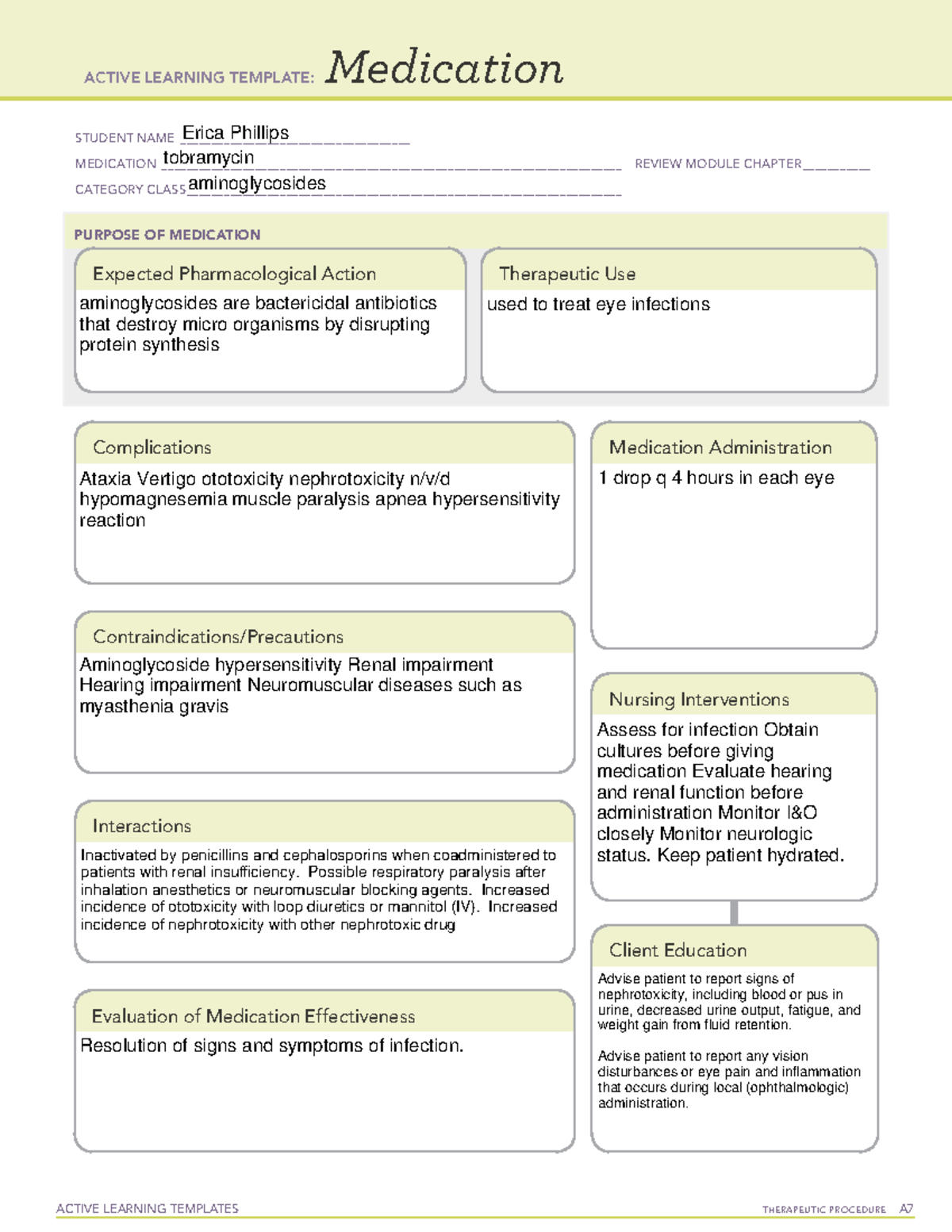 Tombramycin medication - ACTIVE LEARNING TEMPLATES THERAPEUTIC ...