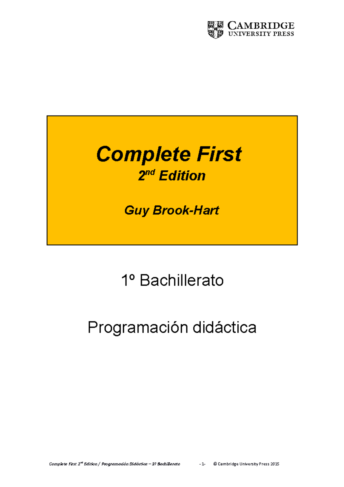 Complete+First+2nd+Ed Bach1 Lomce 2015 - Complete First 2 nd Edition ...