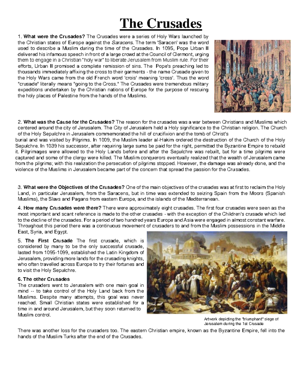 Cameron Patton - crusades 2021 - The Crusades What were the Crusades ...