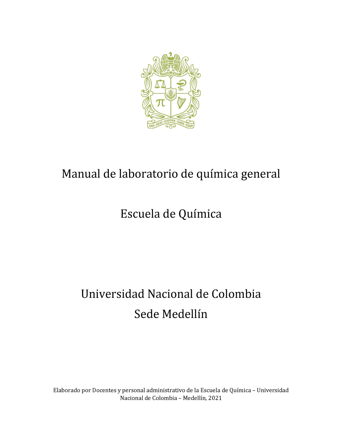 Manual De Laboratorio De Quimica General Practicas 6 A 11 - Manual De ...