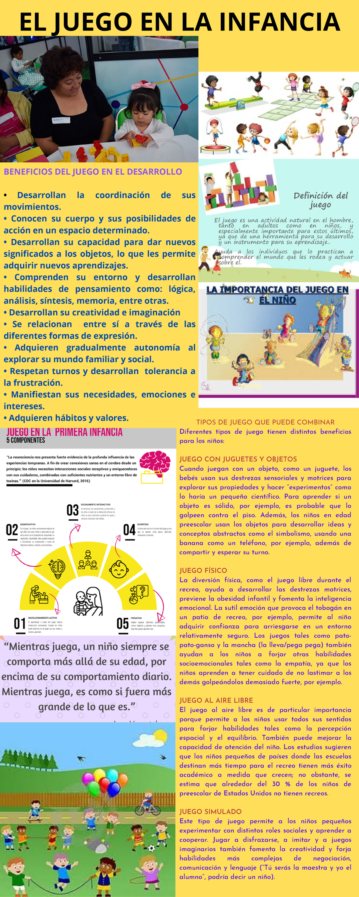 El juego en la infancia - BENEFICIOS DEL JUEGO EN EL DESARROLLO ...