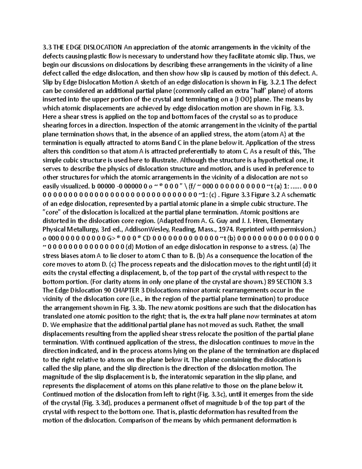 3.3 notes - 3 THE EDGE DISLOCATION An appreciation of the atomic ...