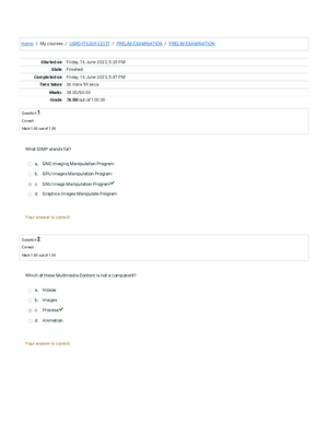 IT6209 Final LAB Quiz 1 Attempt review - Started on Tuesday, 15 August ...