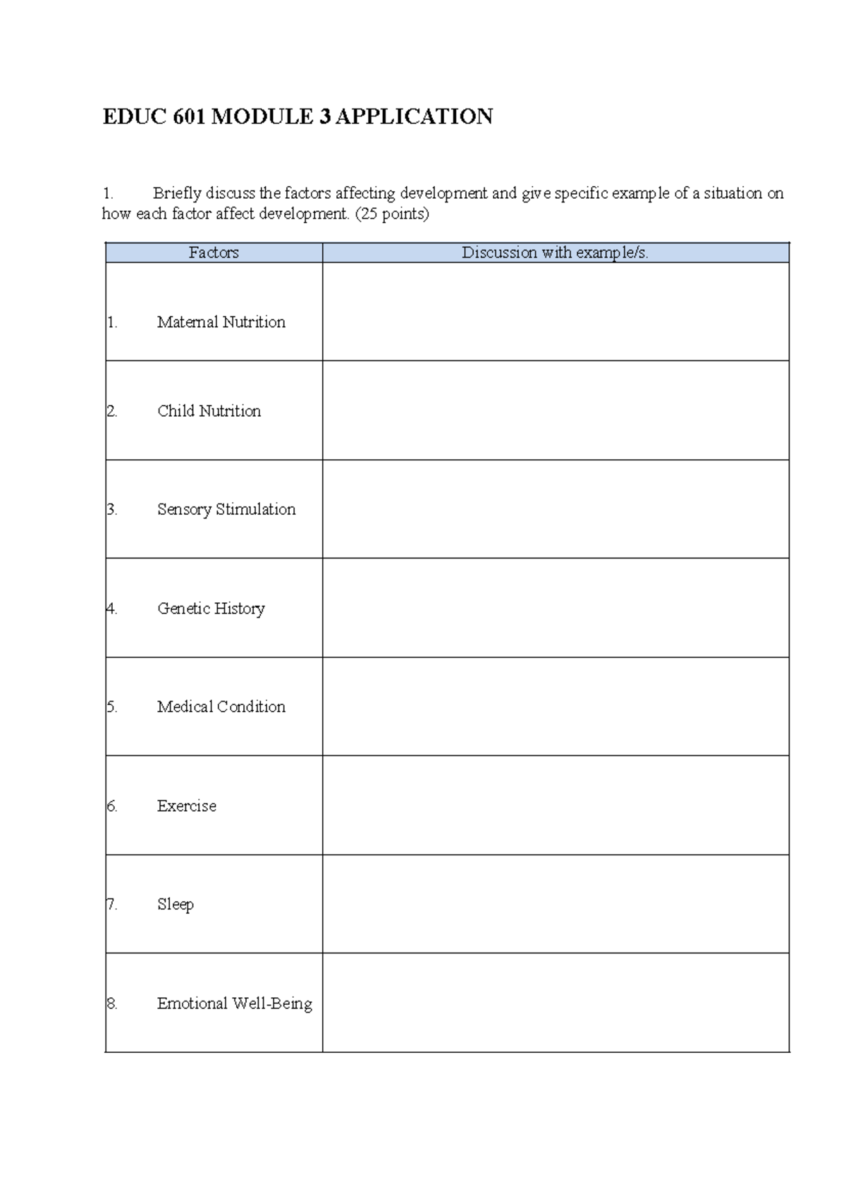 EDUC 601. Module 3 Application - BS Mathematics - EDUC 601 MODULE 3 ...