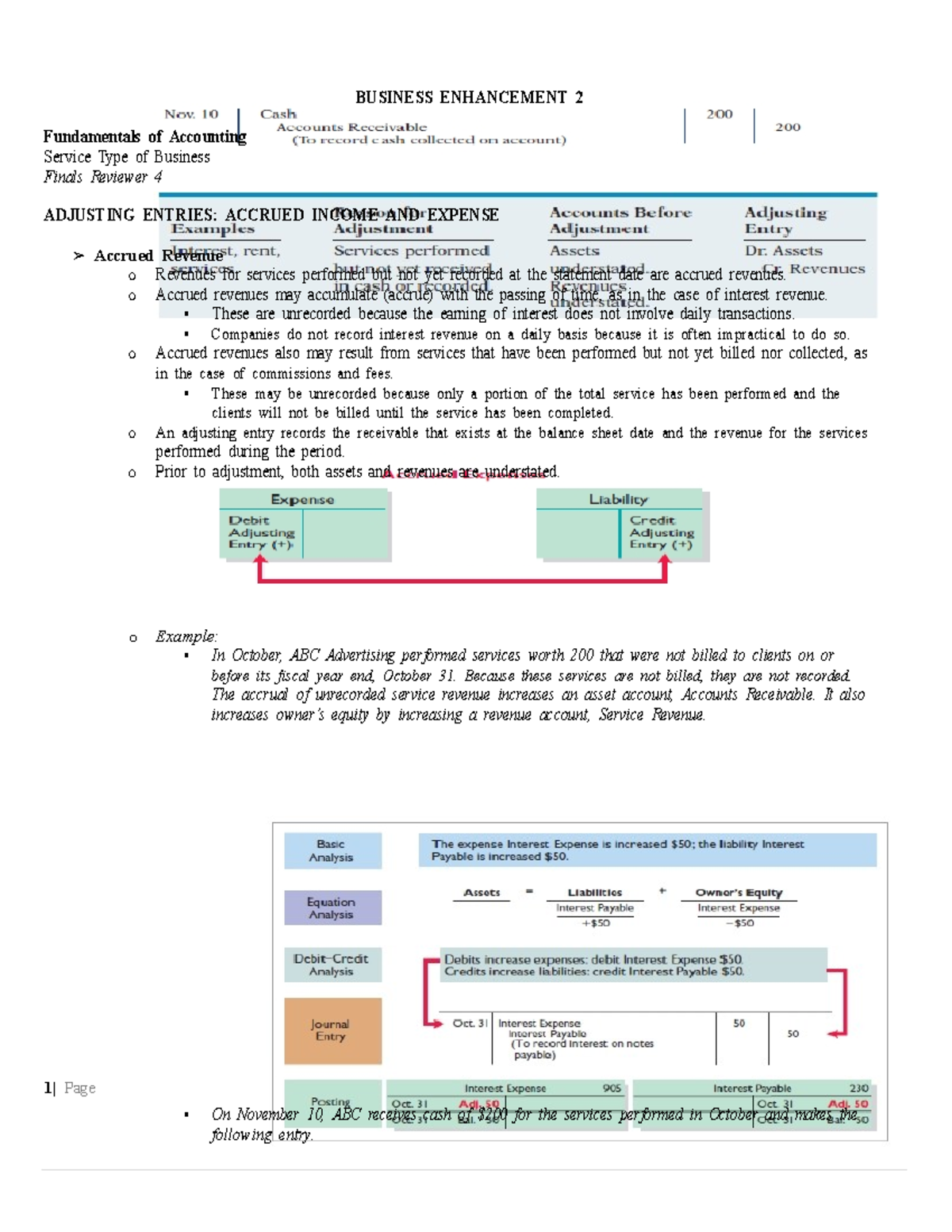Fundamentals of Accounting Reviewer 9 - BUSINESS ENHANCEMENT 2 ...
