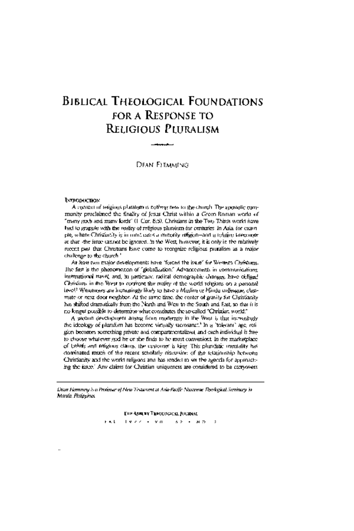 Biblical+Theological+Foundations+For+A+Response+To+Religious+Plur ...