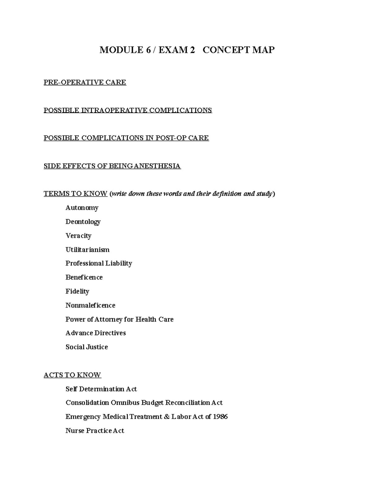 Module 6 EXAM 2 Concept MAP - NUR 2488 - Studocu