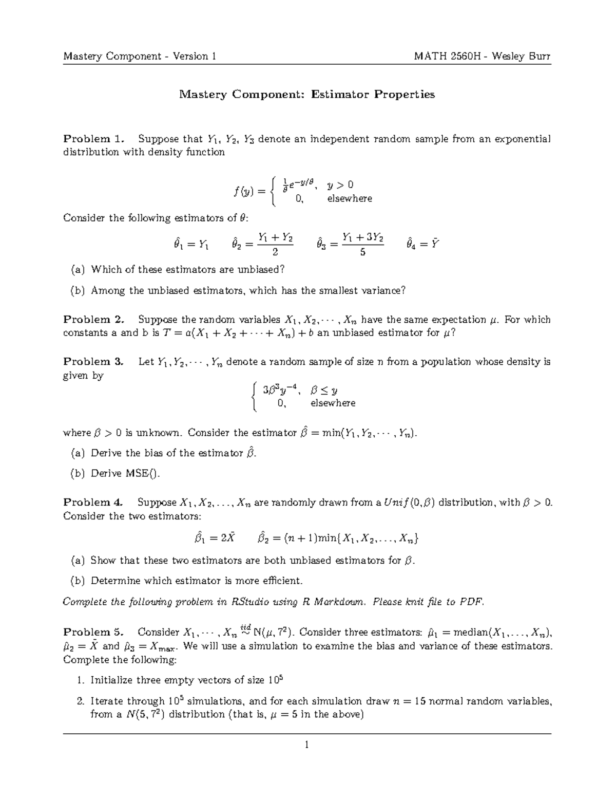 Mastery Estimator Properties V1 - Mastery Component - Version 1 MATH ...