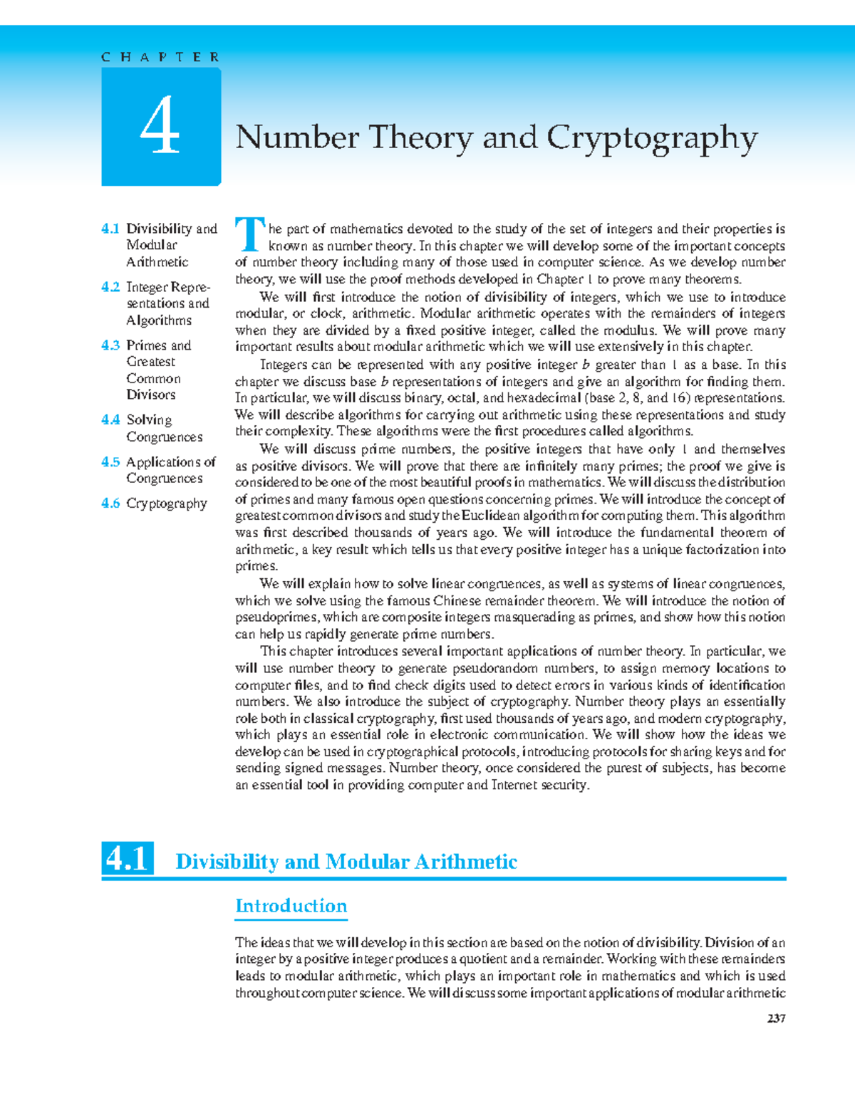 Number Theory and Cryptography - In this chapter we will develop some ...