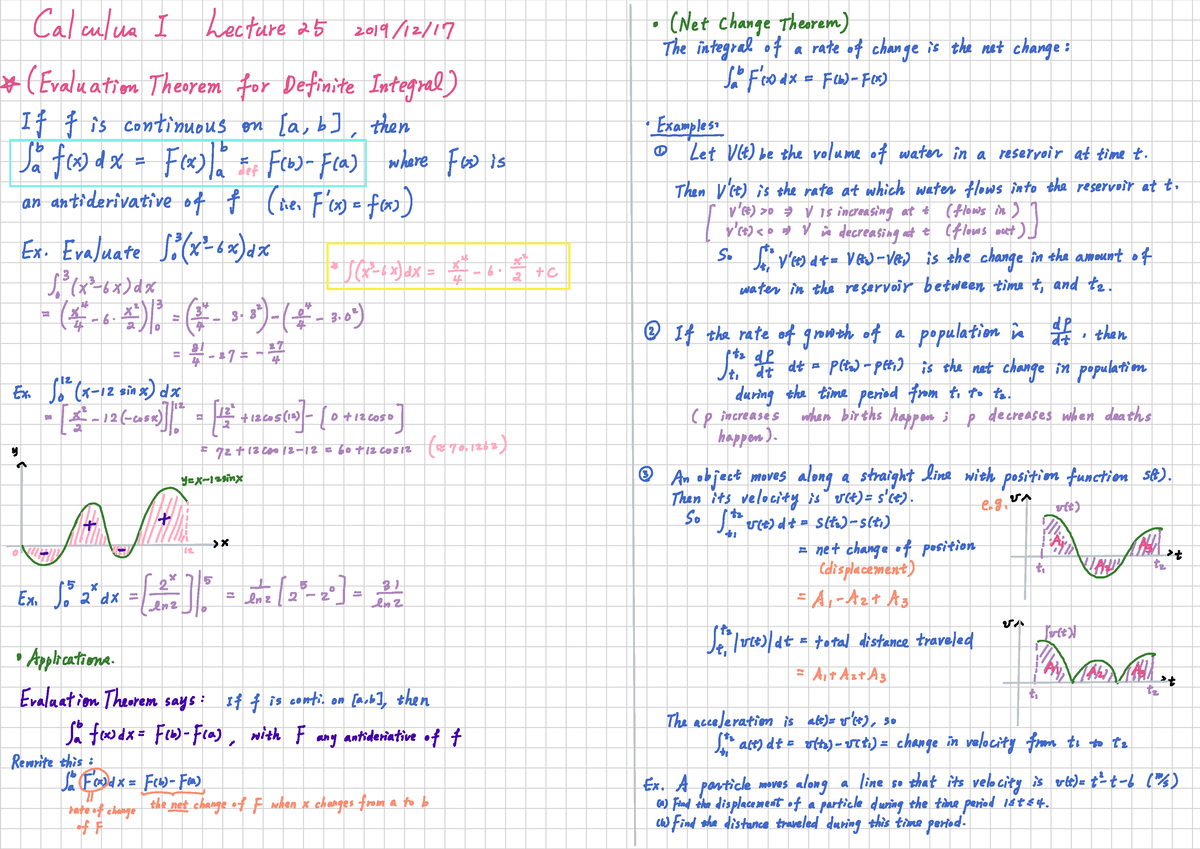 Lec25-191217 - Lecture - Calculus - Studocu